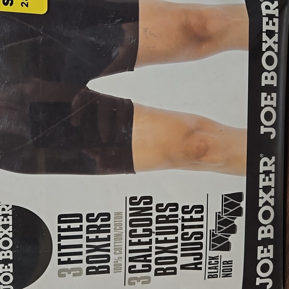 Joe Boxer Size S Black 3 Pack of Fitted Boxer Briefs - Picture 2 of 5